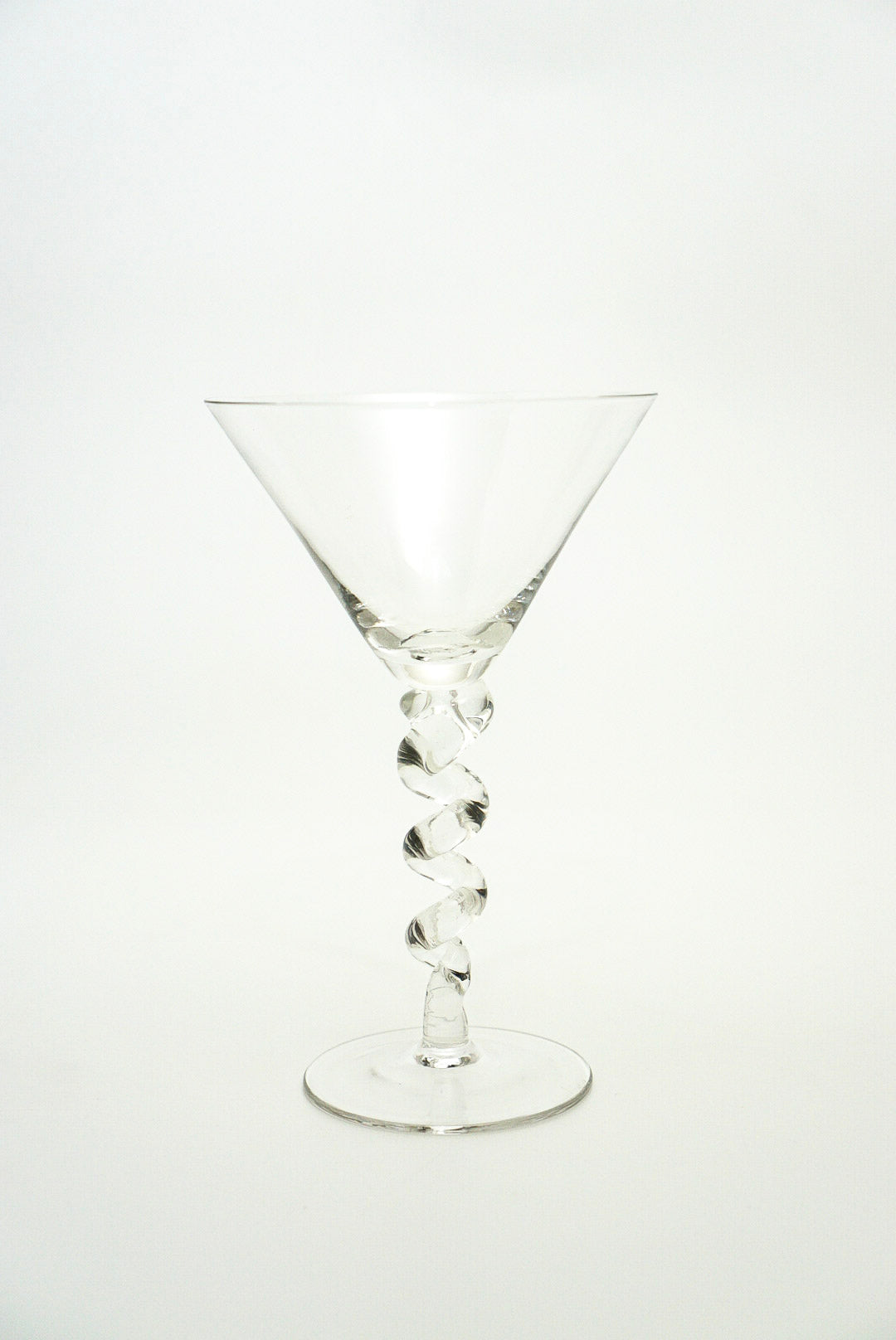 Green Twisted Spiral Stem Cocktail Glasses – Studio Su Casa