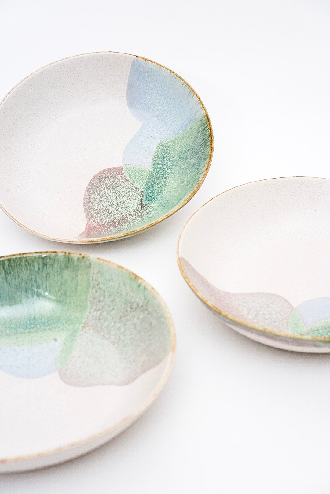 Handmade Ceramic Watercolour Glaze Pasta Bowl