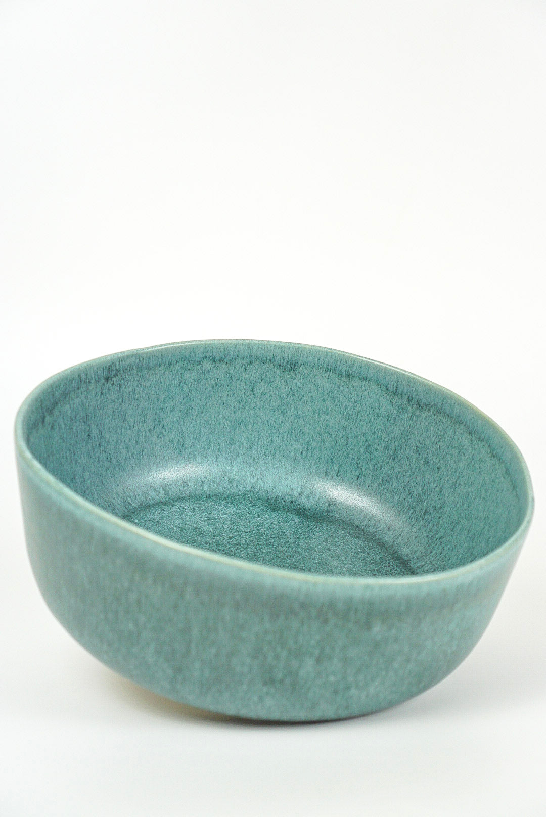 Handmade Large Ceramic Aventurine Glaze Serving Bowl