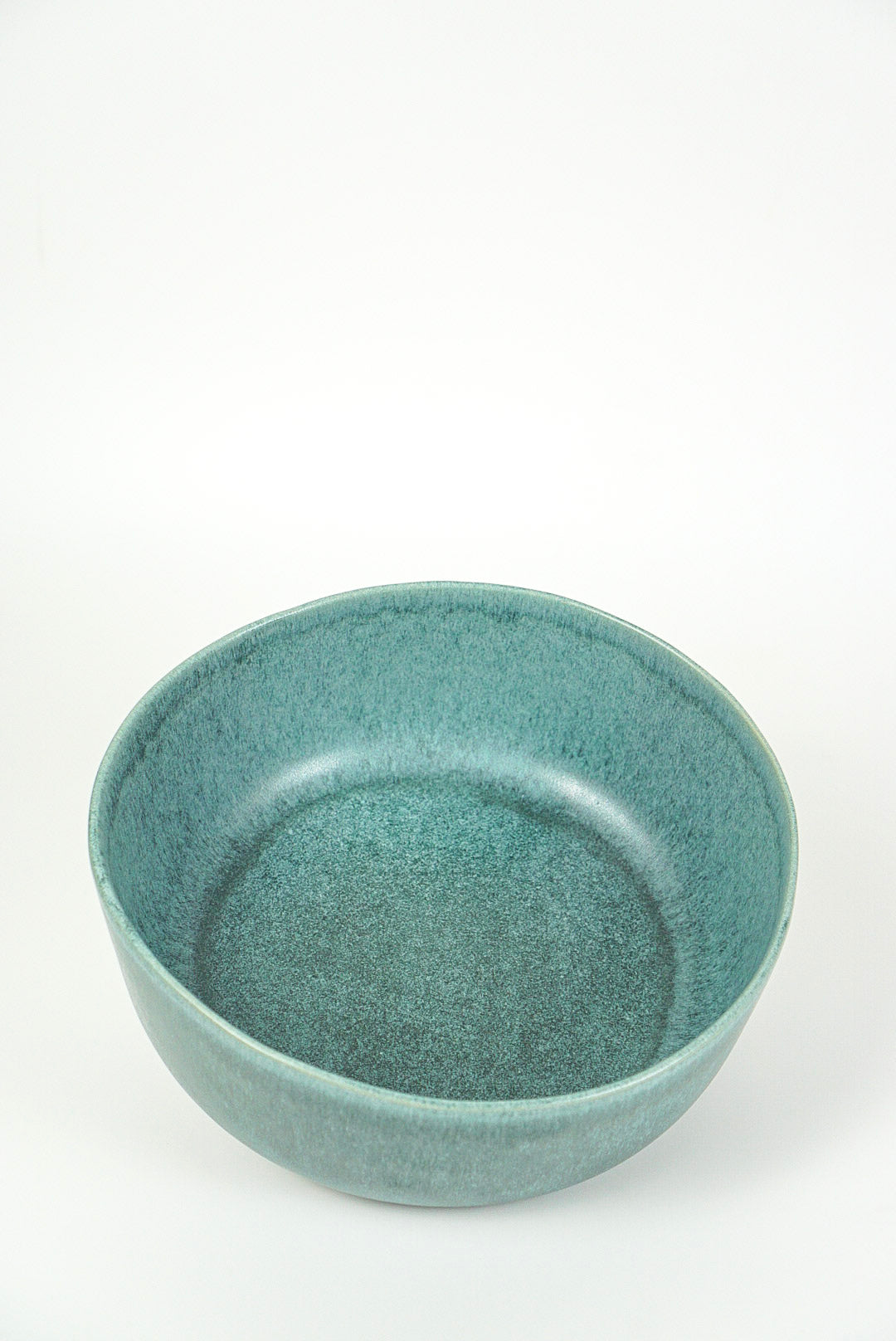 Handmade Large Ceramic Aventurine Glaze Serving Bowl