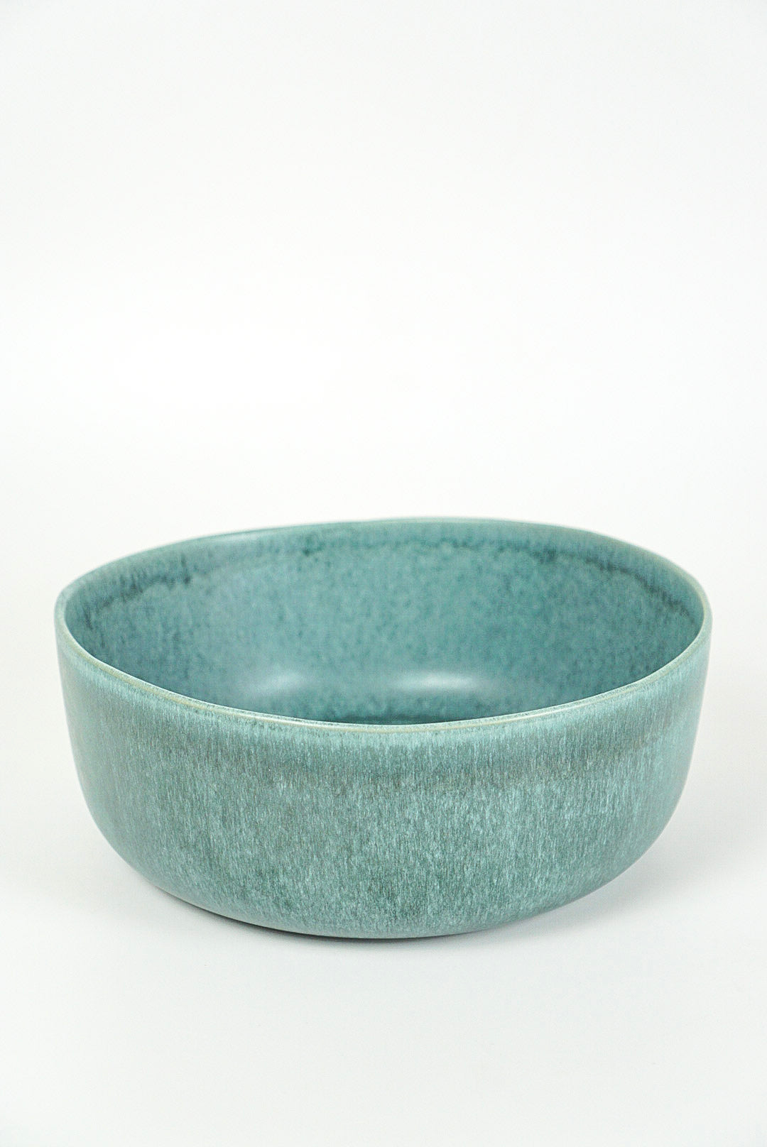 Handmade Large Ceramic Aventurine Glaze Serving Bowl