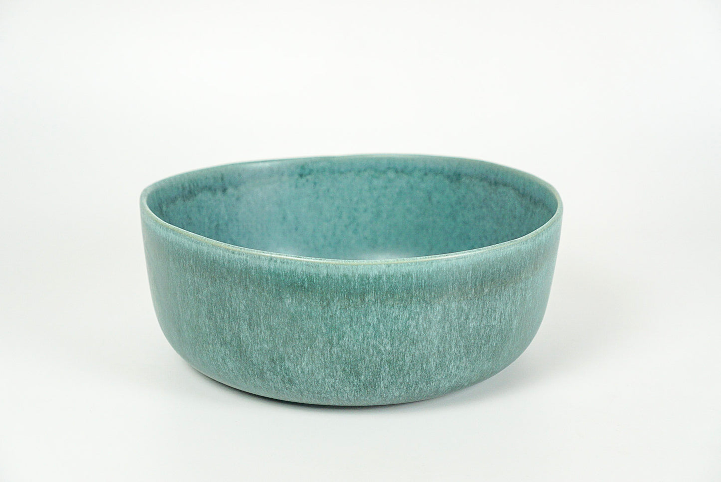 Handmade Large Ceramic Aventurine Glaze Serving Bowl